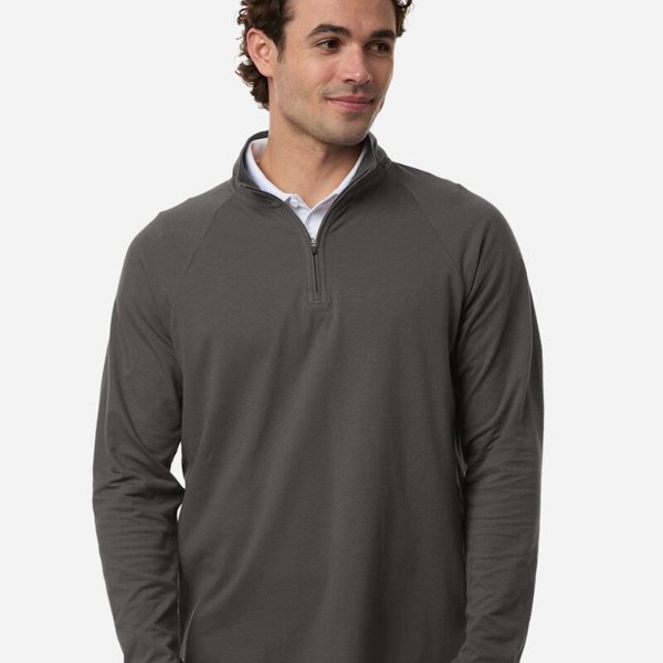 Men's Seaton Pebble Textured Quarter-Zip Pullover Thumbnail