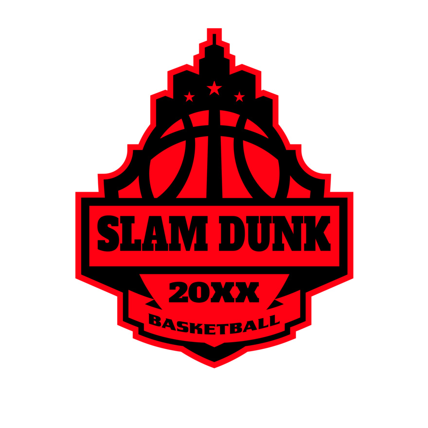 SLAM DUNK Basketball Logo Template Thumbnail