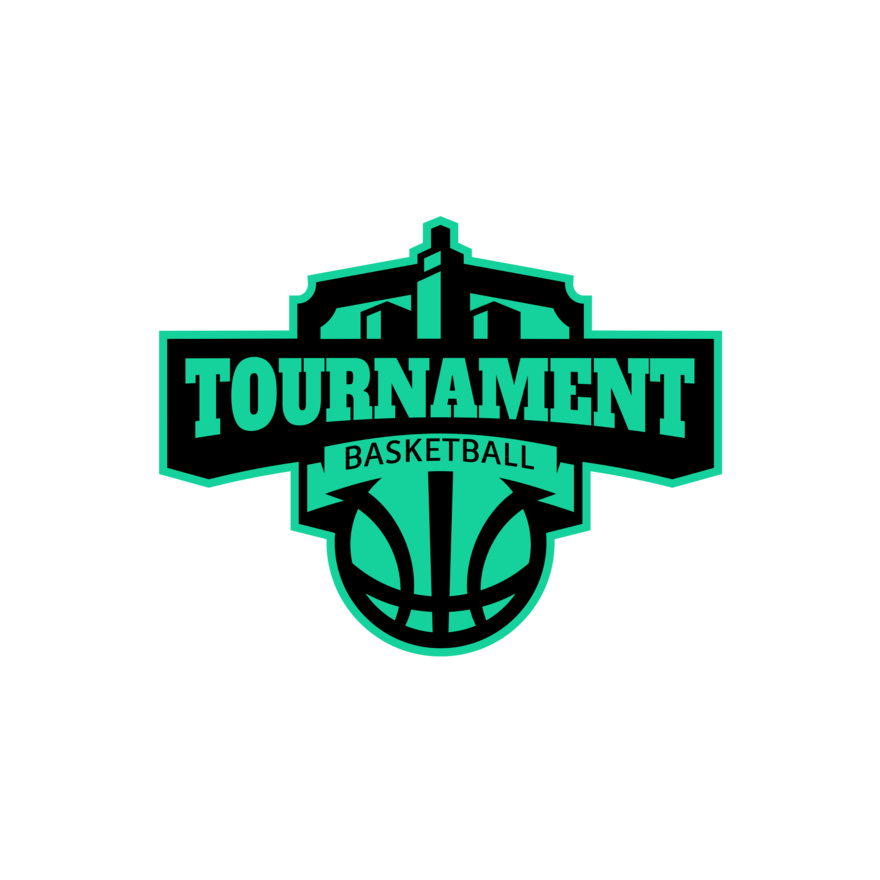 Tournament Basketball logo template Thumbnail