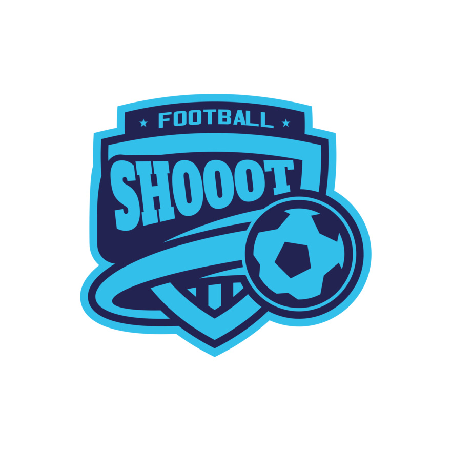 Shoot Football logo template Thumbnail