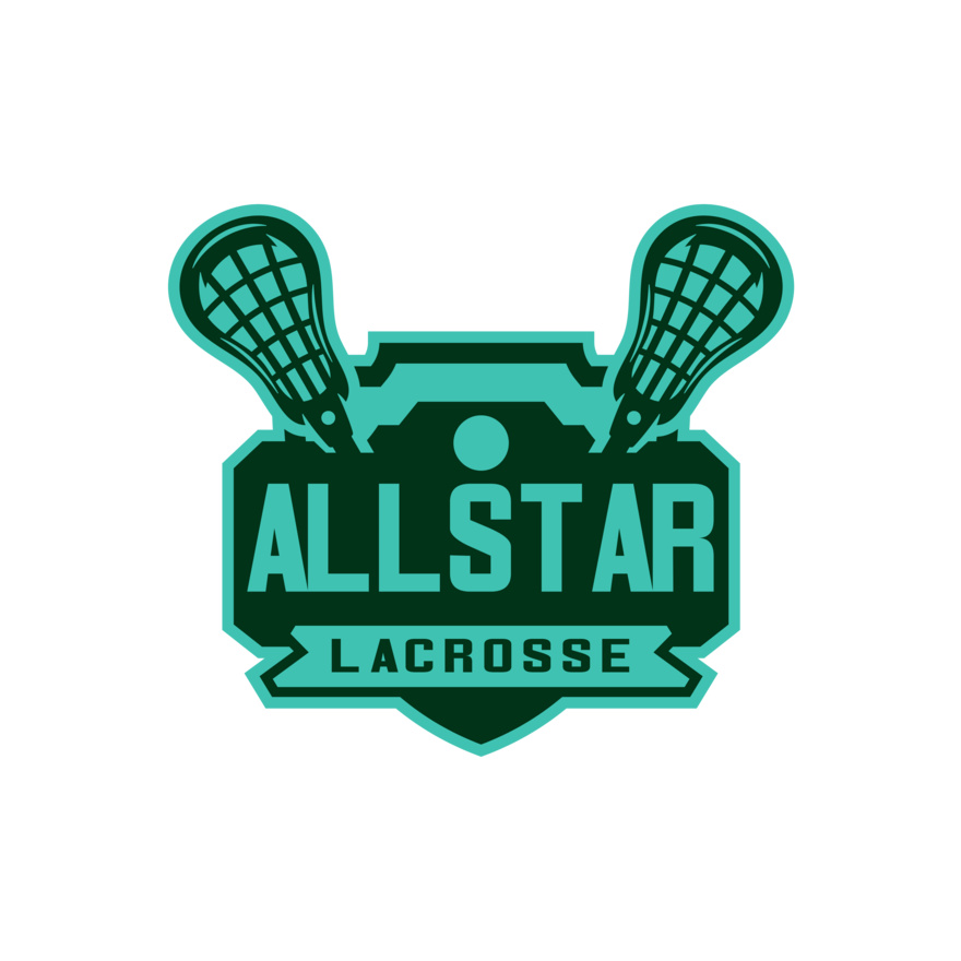 All stars Lacrosse Logo Template Thumbnail
