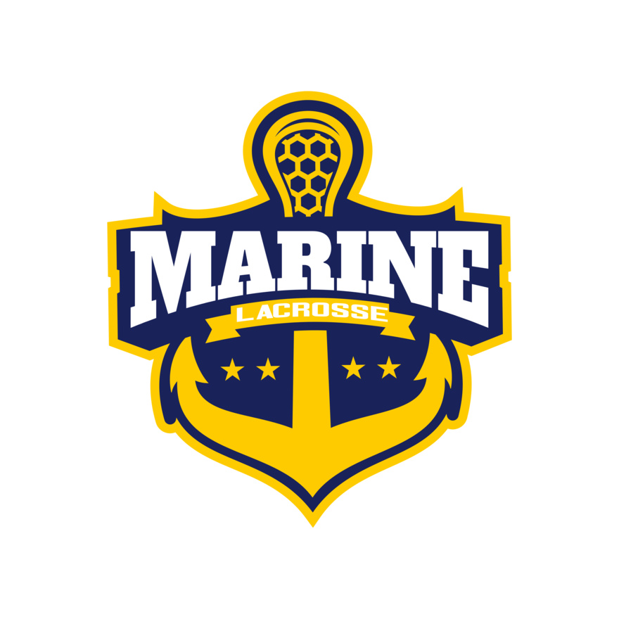 Marine Lacrosse Logo Template Thumbnail