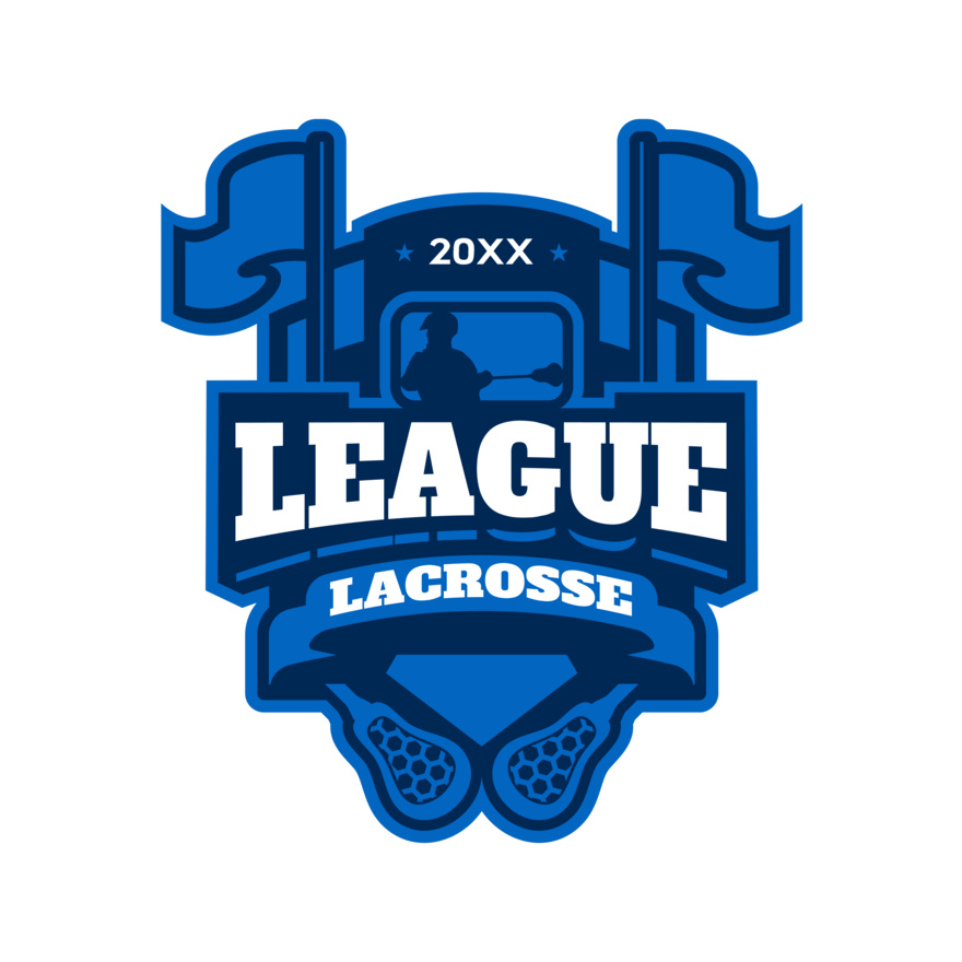 League Lacrosse Logo Template Thumbnail