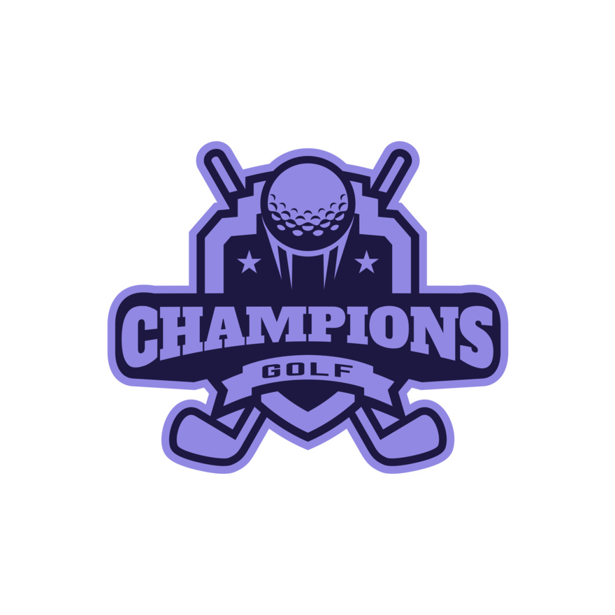 Champions Golf logo template Thumbnail