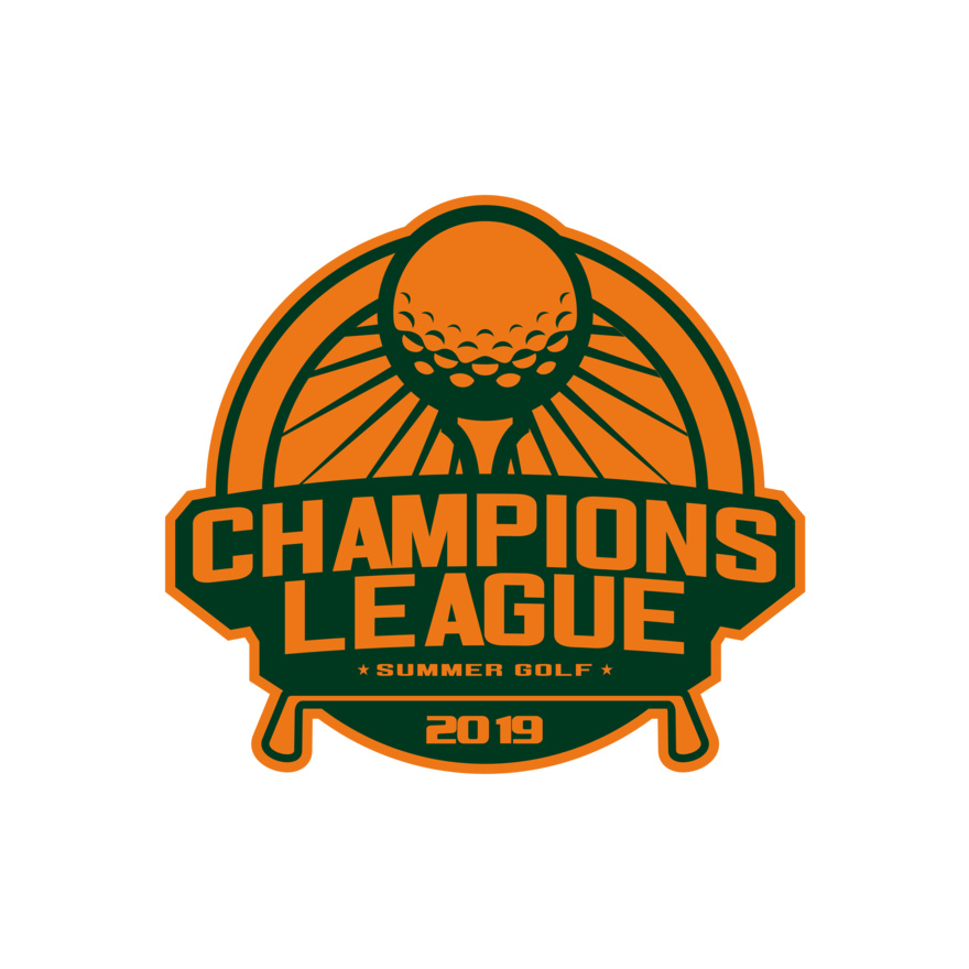 Champions League Summer Golf logo template Thumbnail