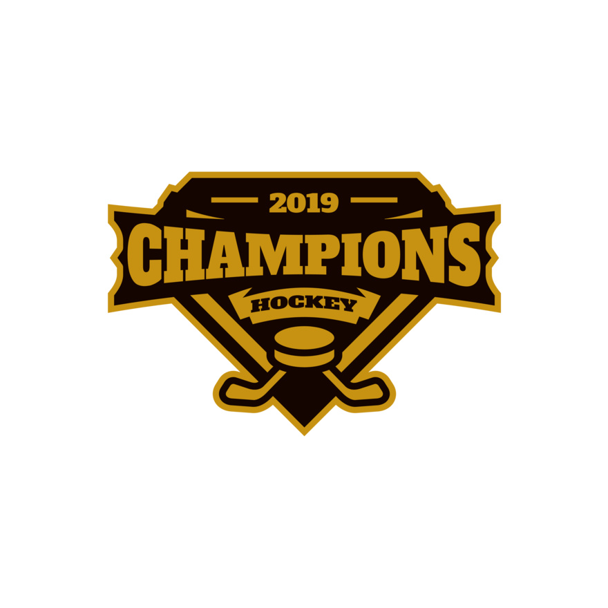 Champions Hockey logo template Thumbnail