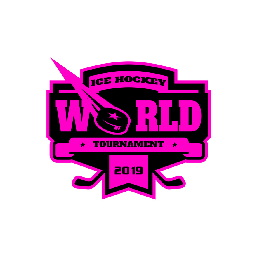 World Ice Hockey Tournament logo template Thumbnail