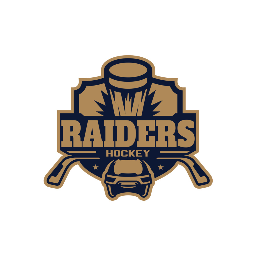 Raiders Hockey logo template Thumbnail