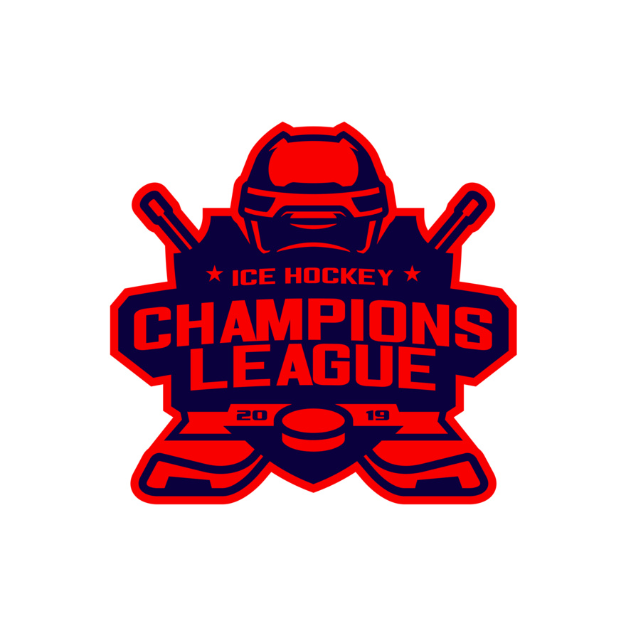 Champions League Ice Hockey logo template Thumbnail