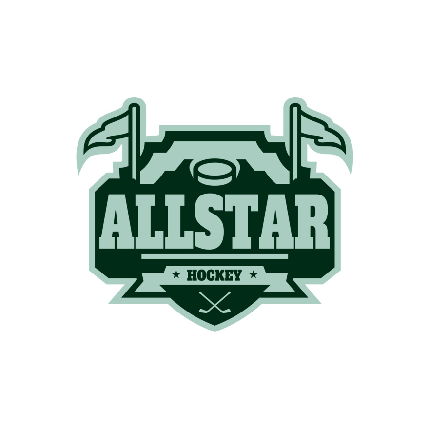 All Star Hockey Tournament logo template 02 Thumbnail