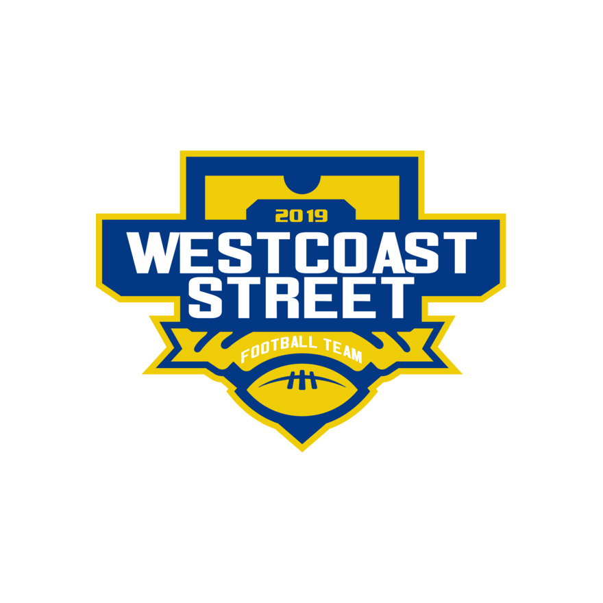 West Coast Street Football League logo template Thumbnail