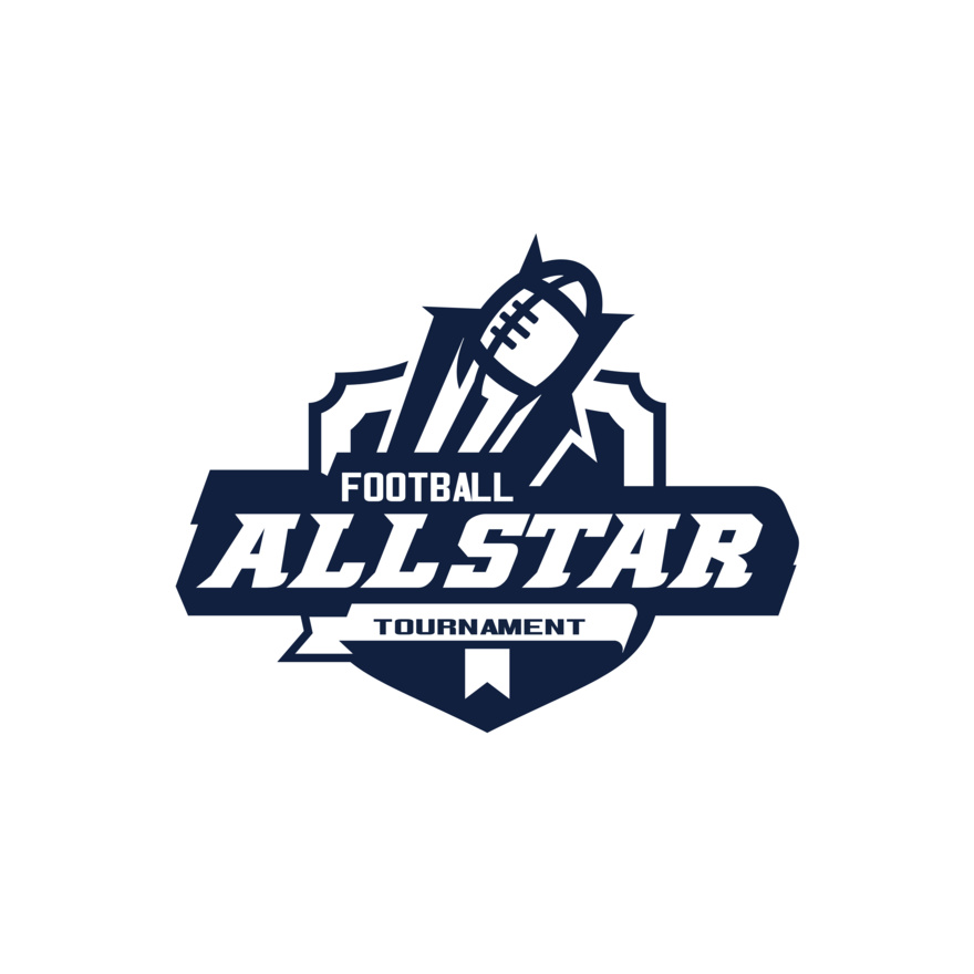 Allstar Tournament Football logo template Thumbnail