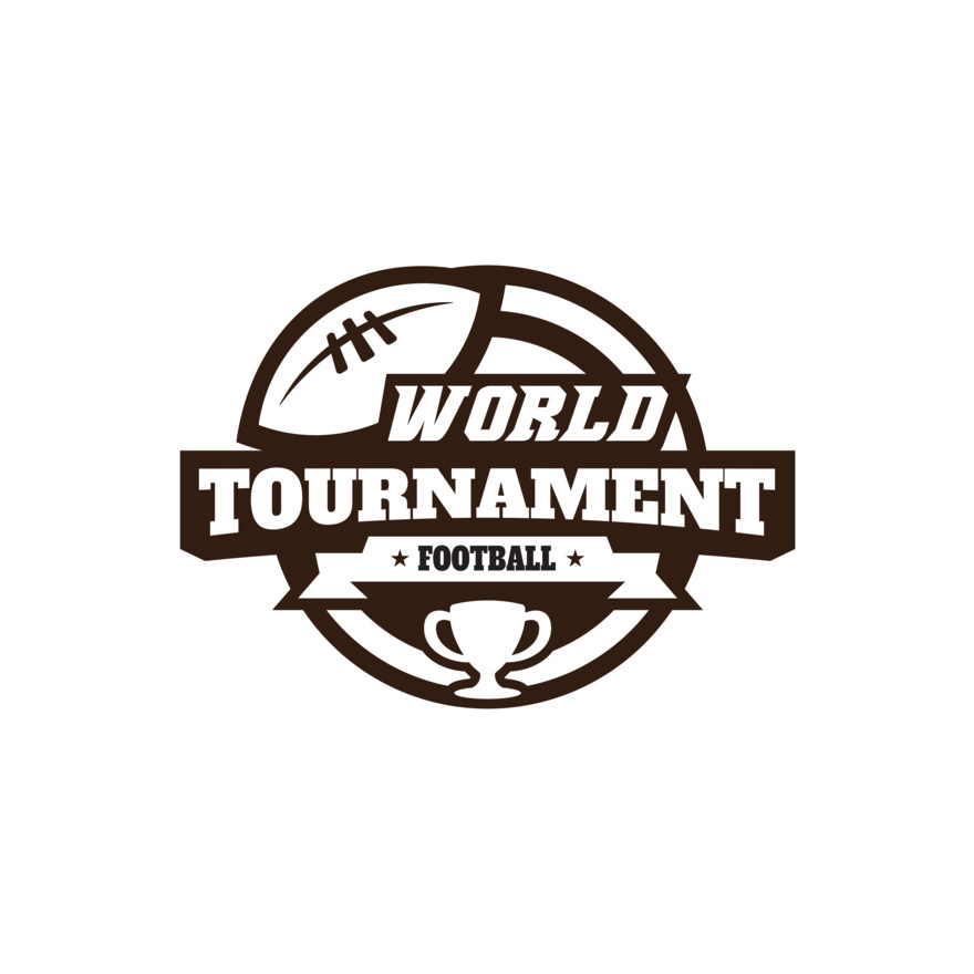 World Tournament Football logo template Thumbnail