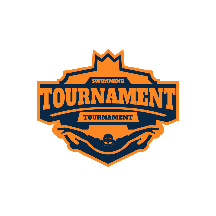 Swimming Tournament logo template Thumbnail