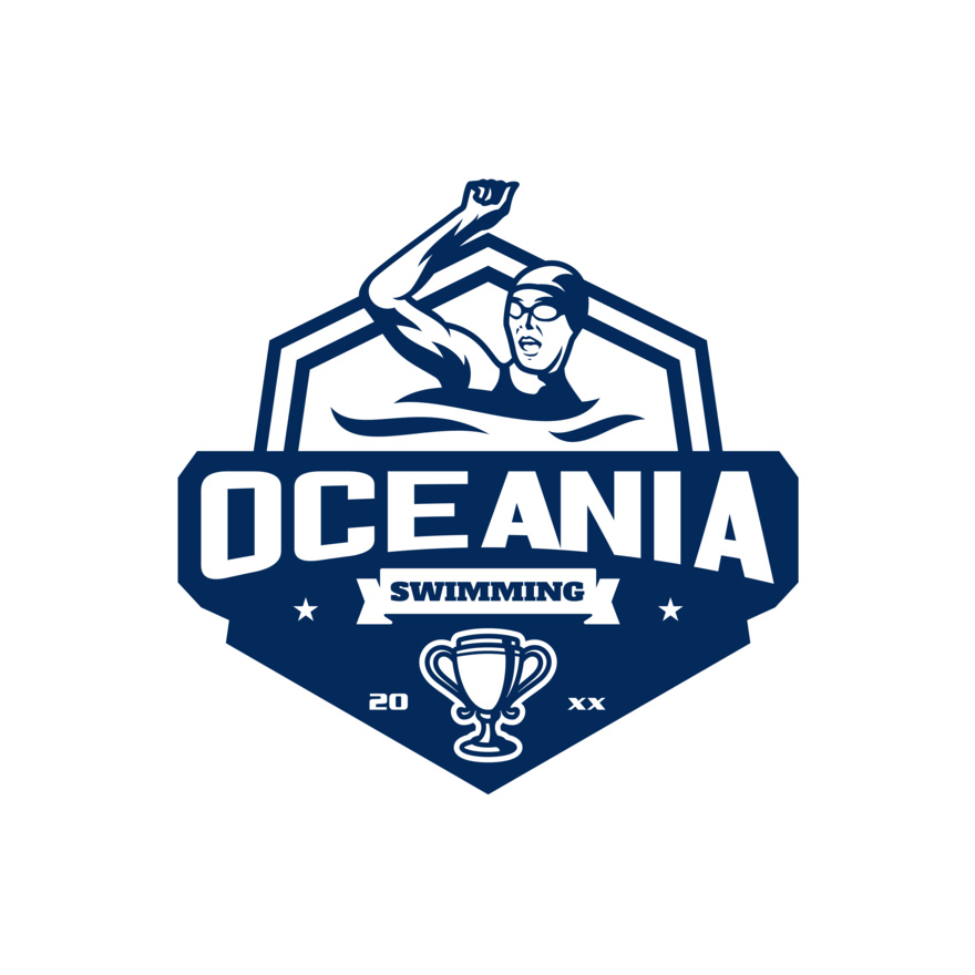 Oceania Swimming logo template Thumbnail