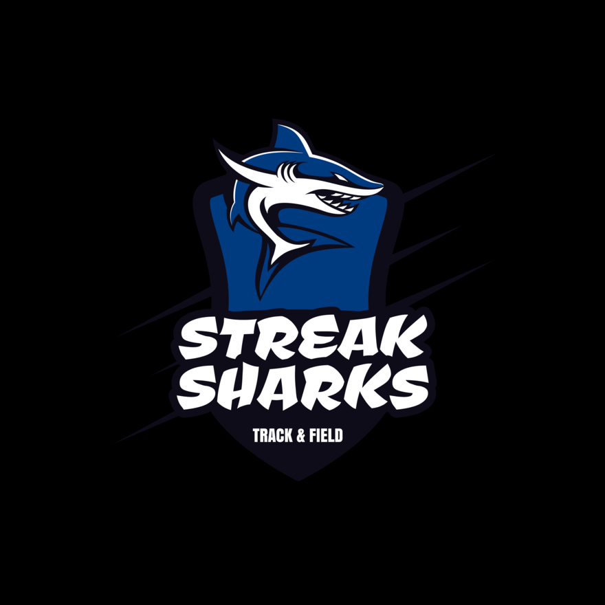 Sharks Track & Field Team Logo 01 Thumbnail