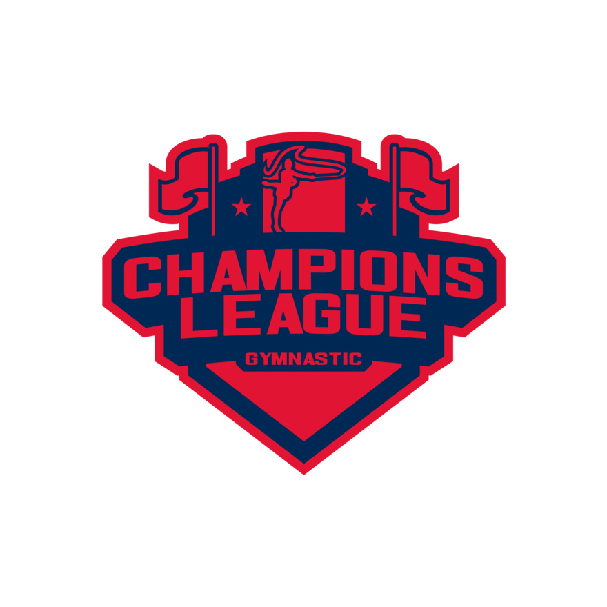 Champions League Gymnastic logo template Thumbnail