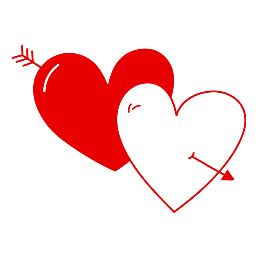 Red hearts with arrow Thumbnail