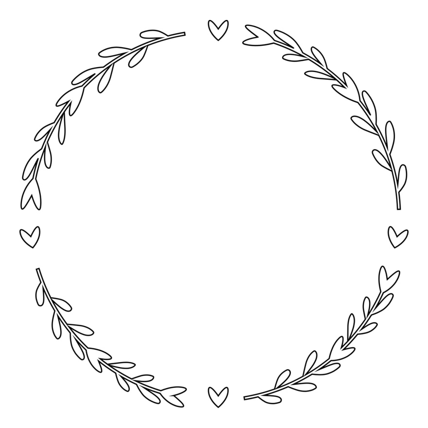 Floral Wreath Frame Thumbnail