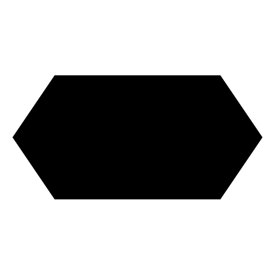 Horizontal Hexagon Label Thumbnail