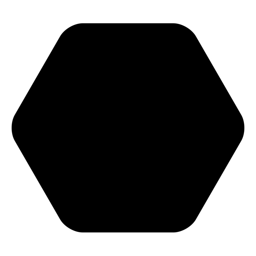Rounded Hexagon Badge Thumbnail