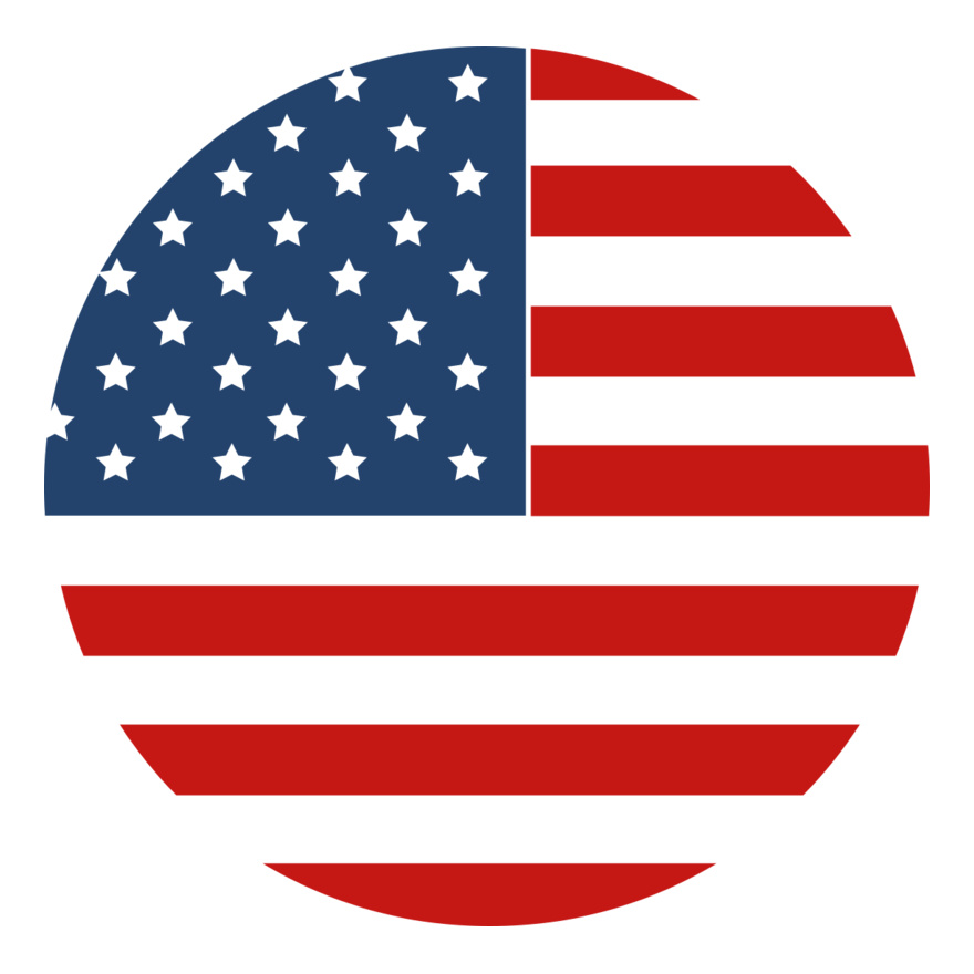 US Flag in Circle Thumbnail