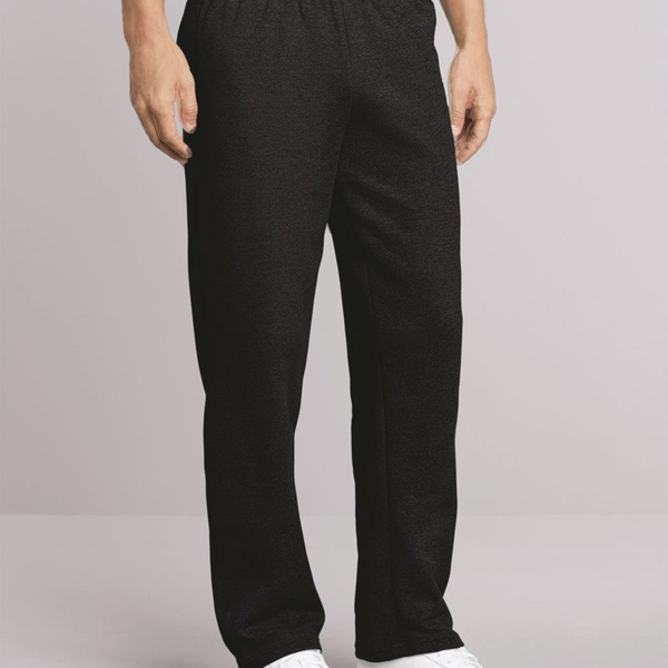 Heavy Blend Open-Bottom Midweight Fleece Sweatpants with Pockets Thumbnail