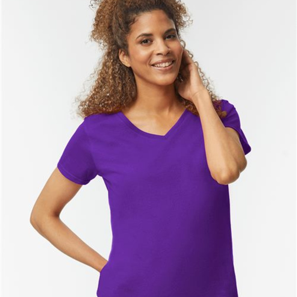 Heavy Cotton Women’s V-Neck T-Shirt Thumbnail