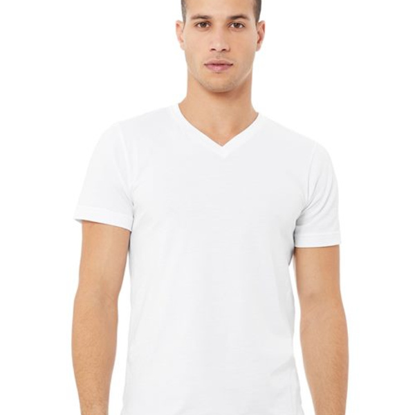 Unisex Lightweight Cotton Jersey V-Neck Tee Thumbnail