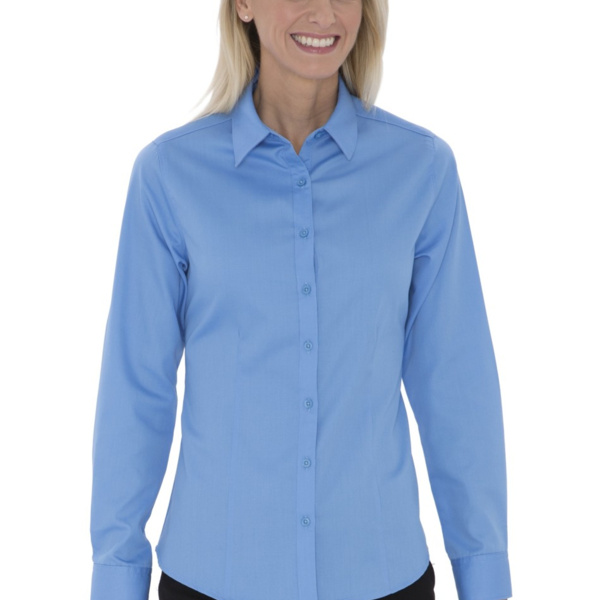 Coal Harbour Everyday Long Sleeve Woven Ladies' Button up Shirt Thumbnail