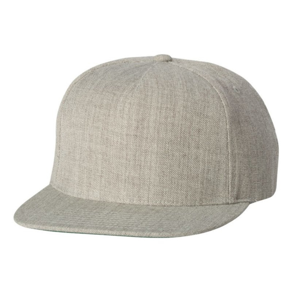 Wool Blend Five-panel Flat-bill Snapback Cap Thumbnail