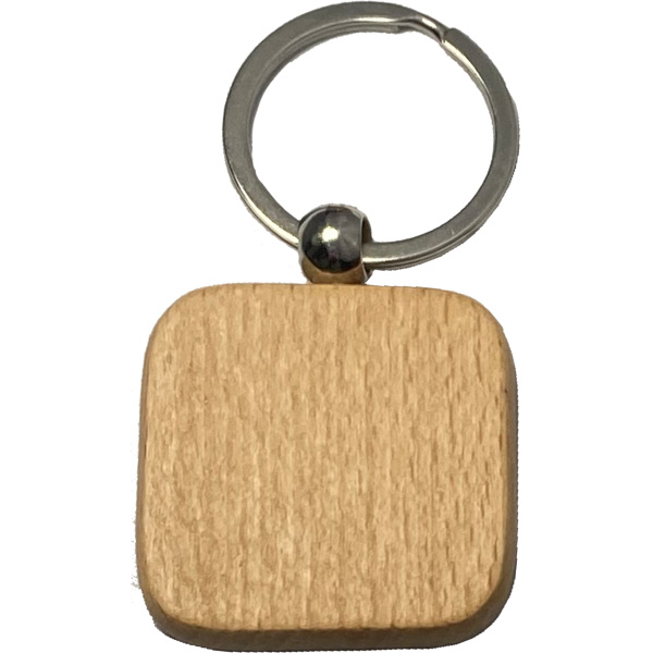 Square Wooden Keychain Thumbnail