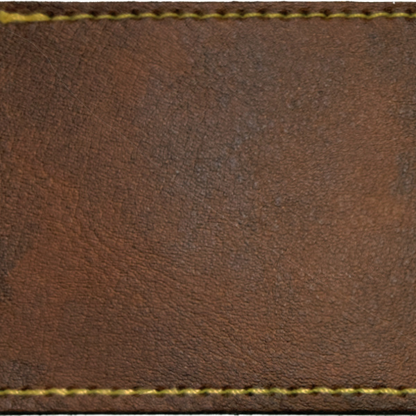 Faux Leather Engravable Patch - Round-Corner Rectangular Thumbnail