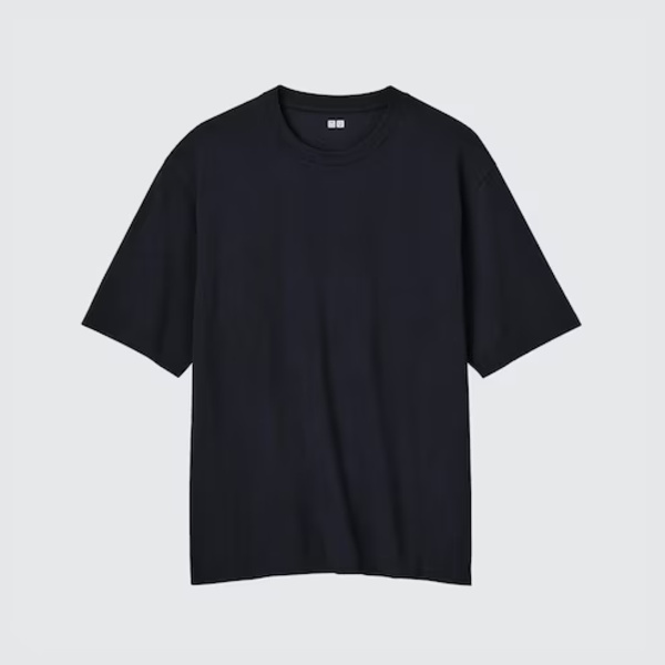 AIRism COTTON OVERSIZED CREW NECK HALF SLEEVE T-SHIRT Thumbnail