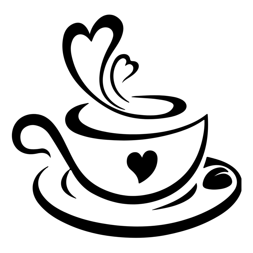 Coffee Cup with Heart Steam (0228) Thumbnail