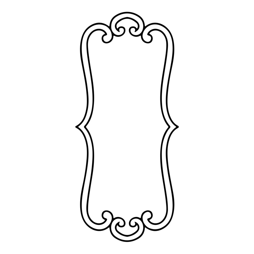 Empty-Lined Victorian Border (0077) Thumbnail