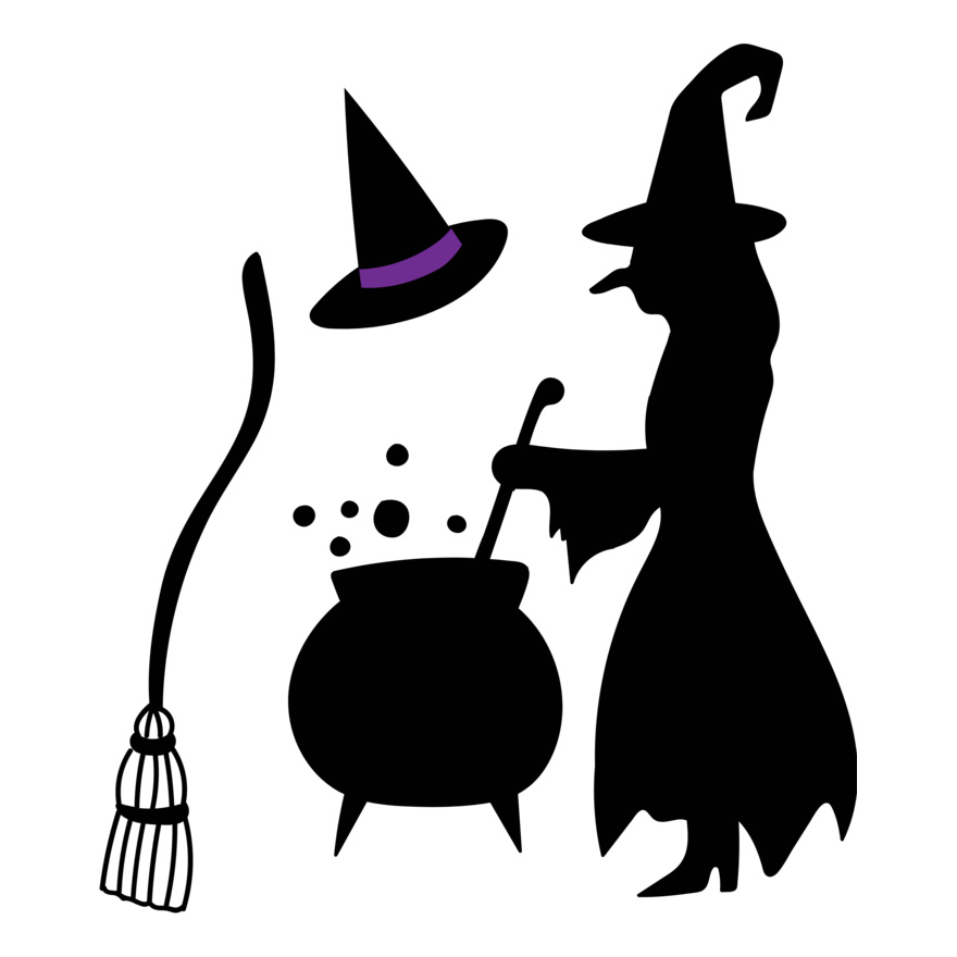 Hat Broom Witch (0899) Thumbnail