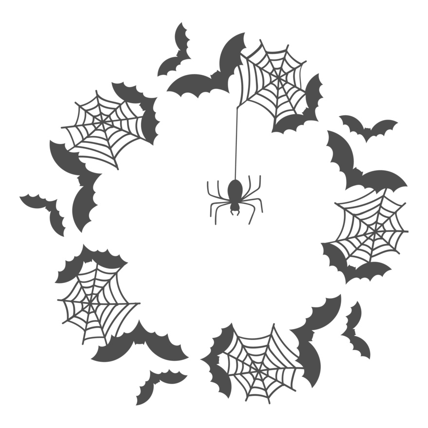 Bats and Webs Border (0863) Thumbnail