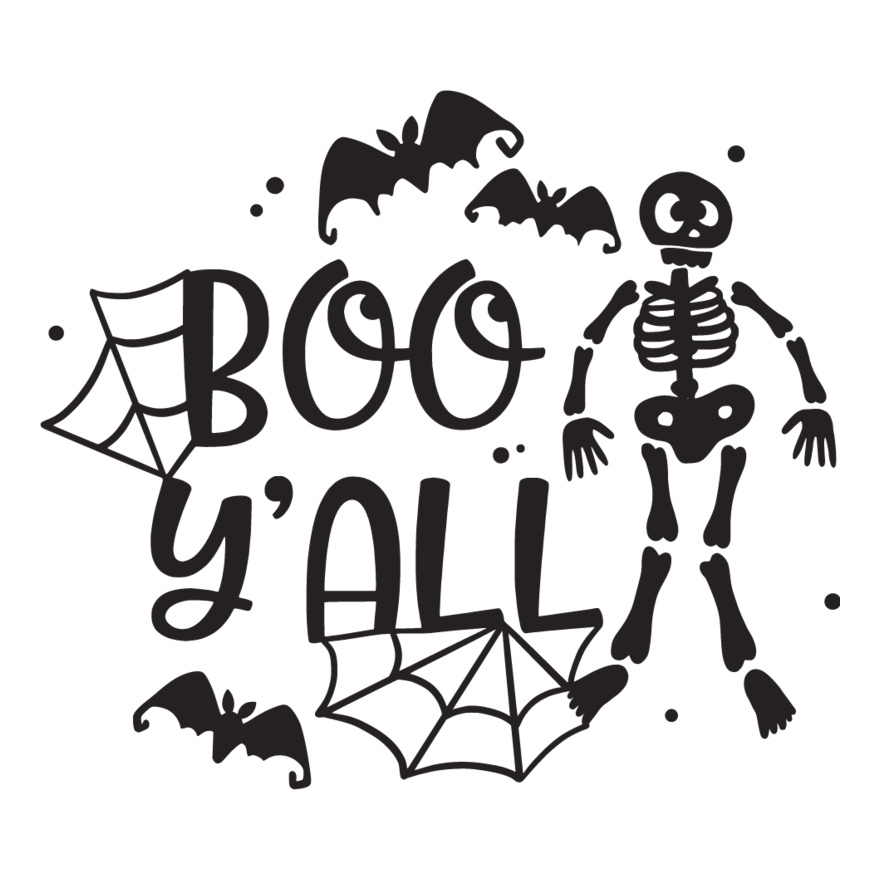 Boo Y'all Skeleton (1026) Thumbnail