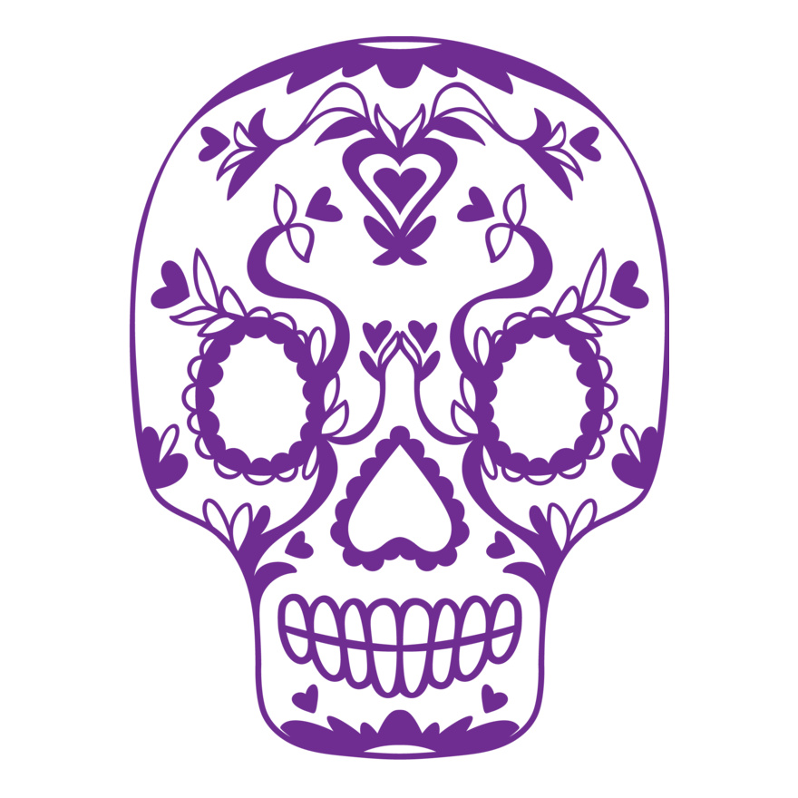 Sugar Skull Floral (0877) Thumbnail