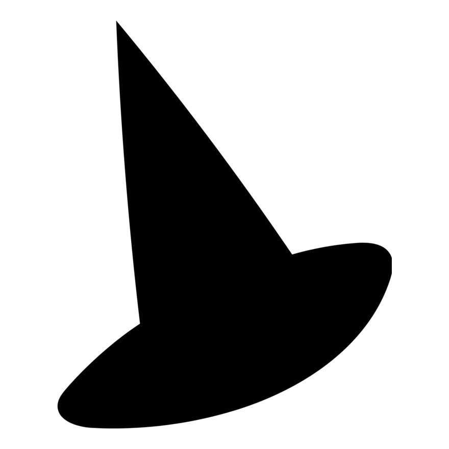 Witch Hat Silhouette Doodle (0911) Thumbnail
