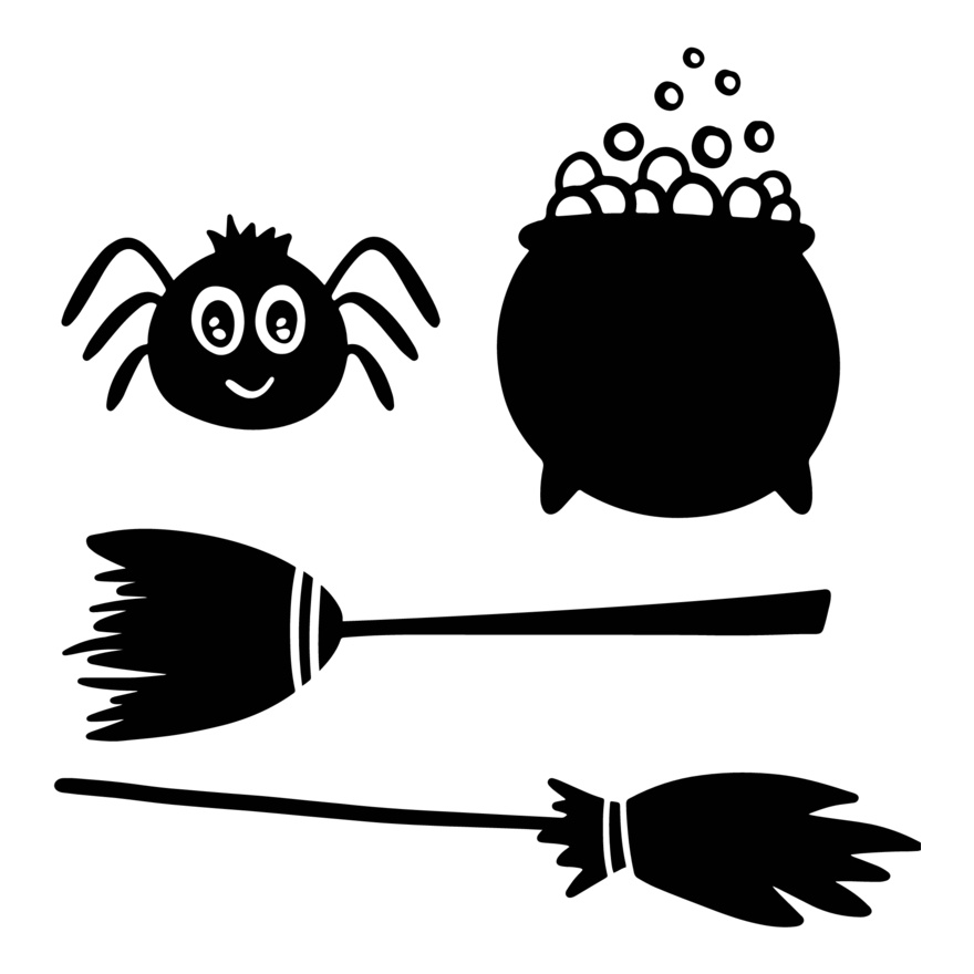 Cauldron Spider Brooms (0893) Thumbnail