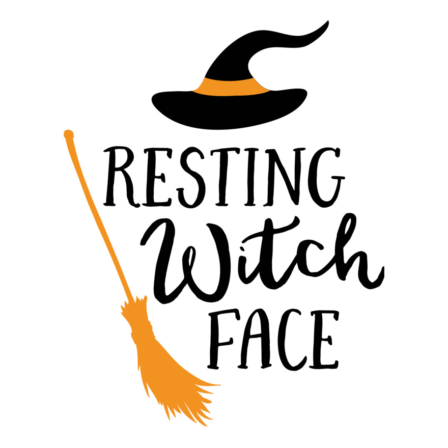 Resting Witch Face Broom (0857) Thumbnail