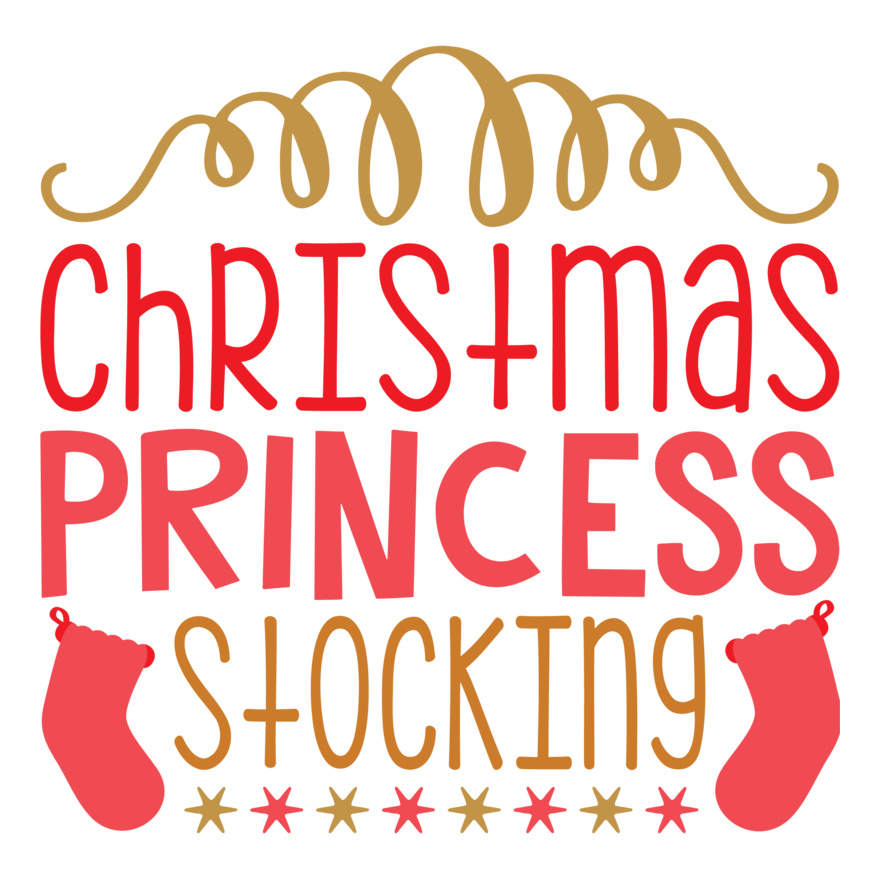 Xmas Princess Stocking (0481) Thumbnail