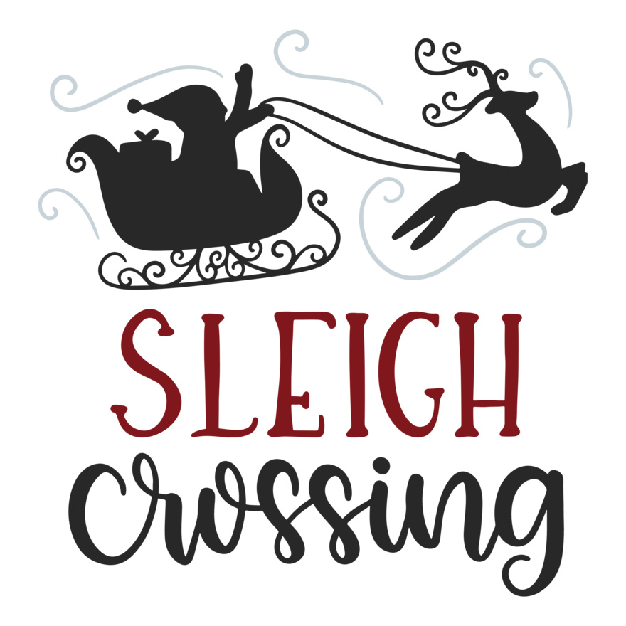 Sleigh Crossing Silhouette (0711) Thumbnail