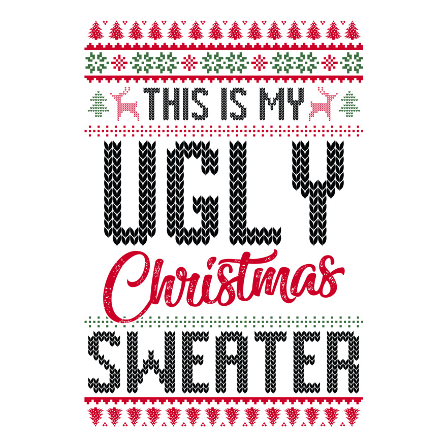 My Ugly Sweater Black Writing (0551) Thumbnail