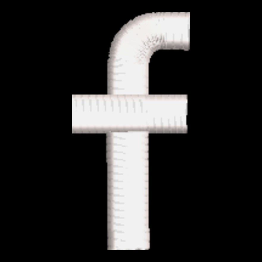FaceBook White 'F' (0382)  Thumbnail