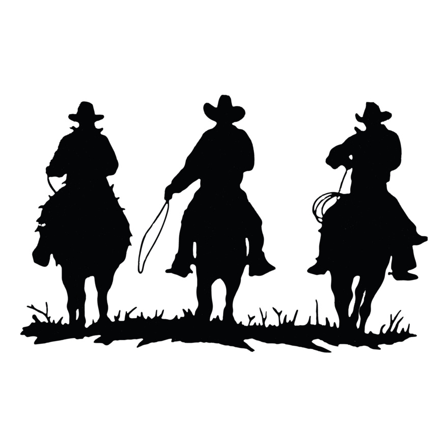 Cowboys Silhouette (1081) Thumbnail