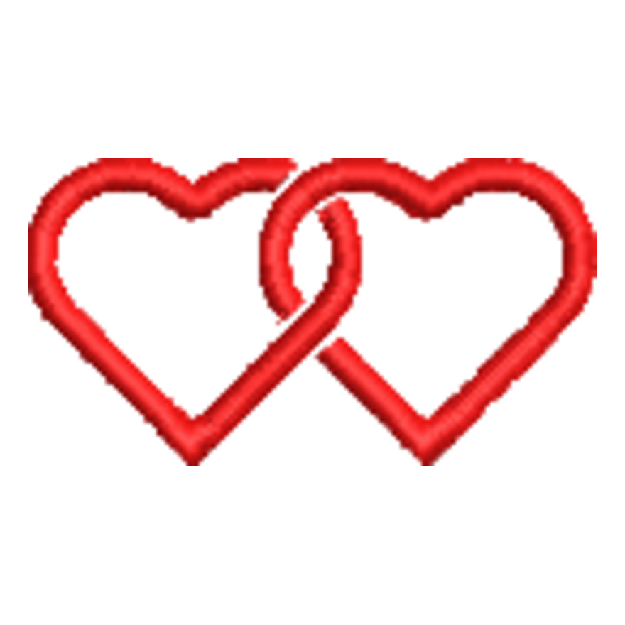 Hearts chain 1.4 inches (0343) Thumbnail