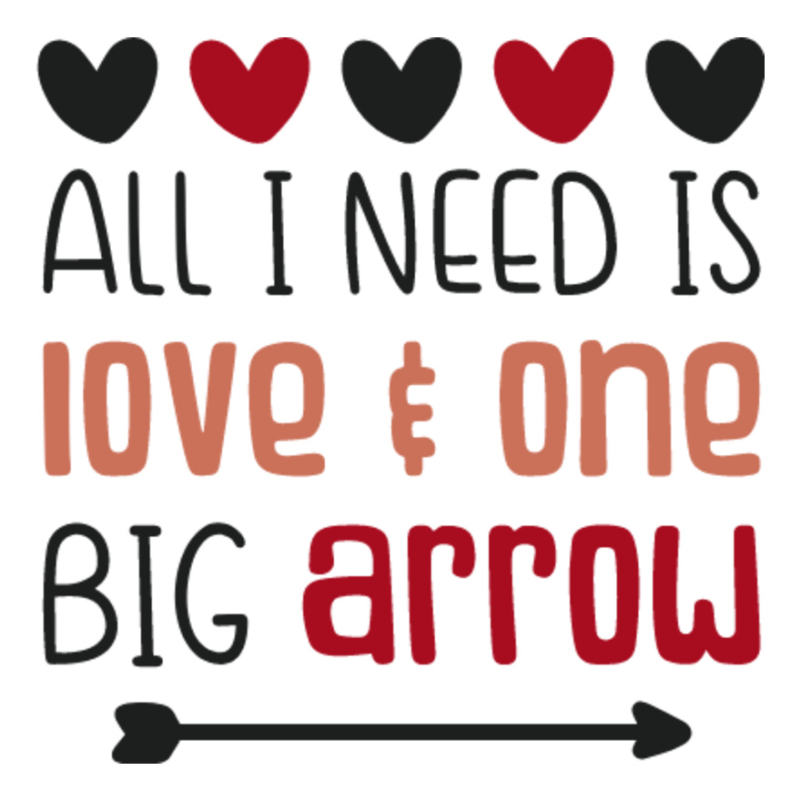 All I Need Is Love SVG Cut File Thumbnail
